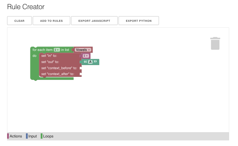 Basic Demonstration of the g2p studio rule creator